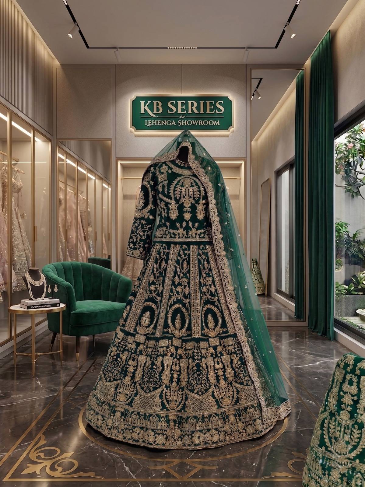 KB 1094 by KB collection 1094A to 1094C Series Indian Traditional Wear Bridal Collection Beautiful Stylish Fancy Colorful Bridal Wear & Occasional Wear VELVET Lehengas At Wholesale Price
